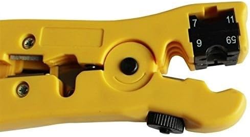 Pack of 2 Universal Cable Wire Stripper Cutter Tool for Flat or Round UTP Cat5 Cat6 Wire Coaxial