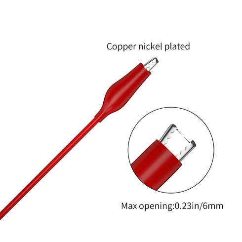 Test Lead Kit 25pcs Alligator Clip to 4mm Banana Plug Test Probe Kit for Automotive Repair Diagnosis Tools