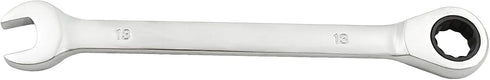 13mm Ratcheting Combination Wrench, 72 Teeth Metric Ratcheting Wrench SAE 12 Point Ratchet Box Ended Spanner Tools by Jiozermi