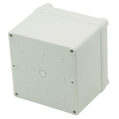Zulkit Junction Box, IP67 Waterproof Dustproof ABS Plastic Electrical Project Enclosure, Grey 4.92 x 4.92 x 3.94 inch