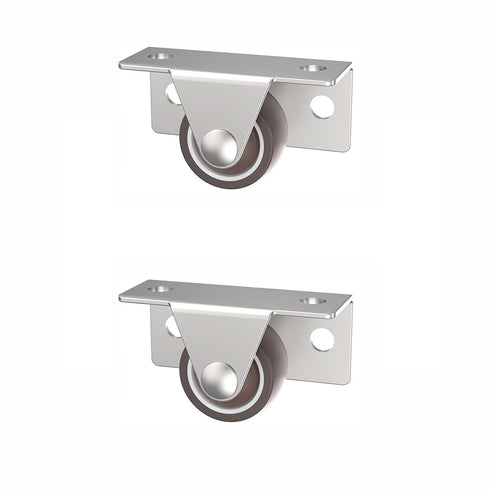 BE-TOOL 2 PCS Quiet Rolling TPE Caster, Space-Saving for Lightweight Shelves, Tray Carts