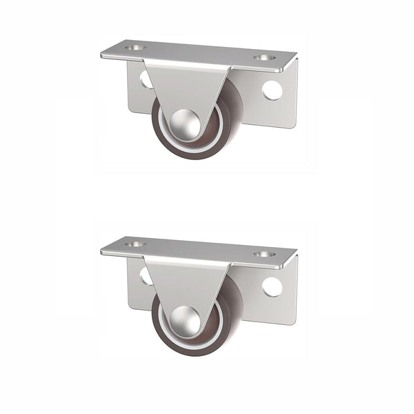 BE-TOOL 2 PCS Quiet Rolling TPE Caster, Space-Saving for Lightweight Shelves, Tray Carts