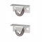 BE-TOOL 2 PCS Quiet Rolling TPE Caster, Space-Saving for Lightweight Shelves, Tray Carts