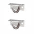 BE-TOOL 2 PCS Quiet Rolling TPE Caster, Space-Saving for Lightweight Shelves, Tray Carts
