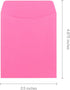 Hygloss Products Electric Pink Library Card Pockets - Self-Adhesive, 3.5” x 5”, 30 Count for Classroom & Crafts
