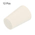 MECCANIXITY Rubber Tapered Plug - 13mm to 17mm Solid Test Tubes Bungs Stopper for Lab Home (12 Pieces)