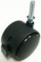 2" 50mm Locking Caster with Brake, 1/4" - 20 x 1", 4 Pack, 90 lbs Each