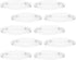 3D Set 6 Double Convex Lens Magnifying Glass of Optical Lenses for Science Education Physics Experiments and Teaching