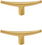 SANCHAKOU Brass Cabinet Knobs 2 Pack Drawer Wardrobe Cabinet Furniture Shoe Cabinet Bedside