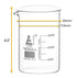 EISCO 6PK Beakers, 400ml - Griffin Style, Low Form with Spout, Borosilicate 3.3 Glass