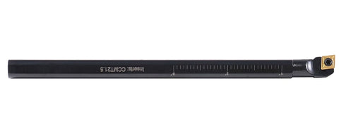 Accusize Industrial Tools 3/8'' x 6'' Overall Length, RH Sclcr Indexable Boring Bar with CCMT21.5 Inserts