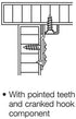 Set 4 Noval K Extended Steel Bed Fitting