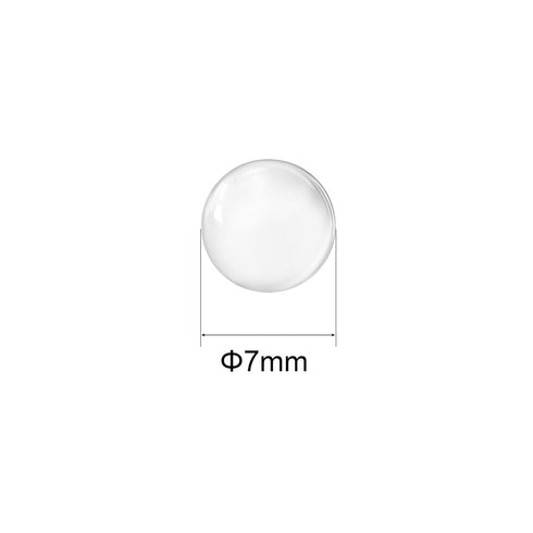 uxcell 7mm Solid Round Clear Glass Ball Boiling Stones Soda Lime Glass Beads 200pcs