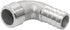Joywayus Stainless Steel Hose Fitting, 90 Degree Elbow, 5/8" Barb x 1/2"NPT Male Pipe for Water/Fuel/Air
