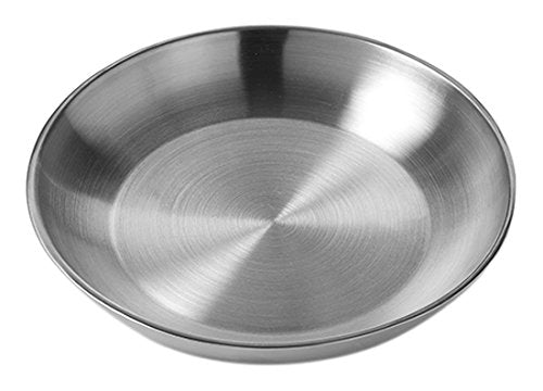 American Metalcraft DWSEA10 Seafood Tray, Double Wall, Stainless Steel, 10" Diameter, 2-1/4"