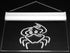 j334-b(c) ADVPRO Crab Seafood Food Cafe LED Sign Neon Light Sign Display
