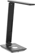 poukaran LED Desk Lamp with Wireless Charger, USB Charging Port, Table Lamp with Clock, Alarm, Date, Temperature, Desk