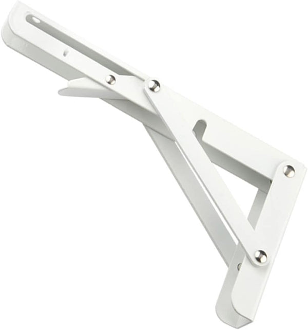NUOBESTY Foldable Shelf Bracket Durable Steel Support for Wall Mounted Storage for