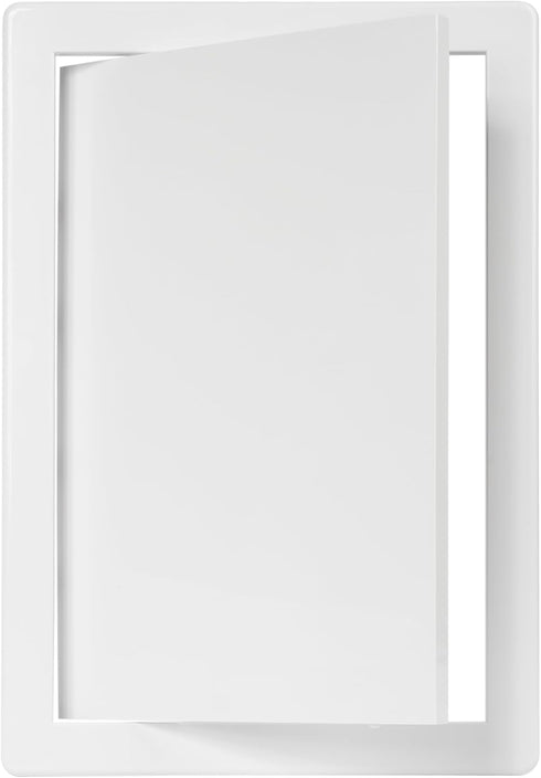 8" x 12" White Plastic Access Panel, Service Shaft Door Panel for Plumbing, Electricity, Heating Access