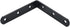 4" 4" 4pcs Floating Shelf Brackets L Brackets x Heavy Duty Black Corner Brace Joint Right Angle Bracket for Wooden