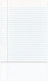 School Smart 85243 Cursive Ruled Notebook Paper, 8 in x 10 1/2 in, Ream of 500, White - 085243