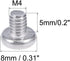 uxcell M4x5mm Pan Phillips Machine Screws, 304 Stainless Steel Fasteners Bolts, 20Pcs