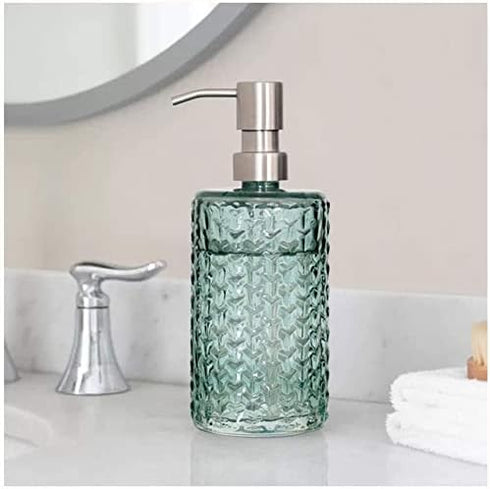 ERoomQ Art Soap Dispenser for Bathroom Kitchen Hotel, Ceramic Hand Sanitizer Bottle Nordic Large Capacity Hand