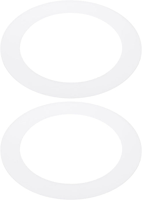 PATIKIL 3.6" ID 5" OD Plastic Trim Ring, 2 Pcs Ceiling Light