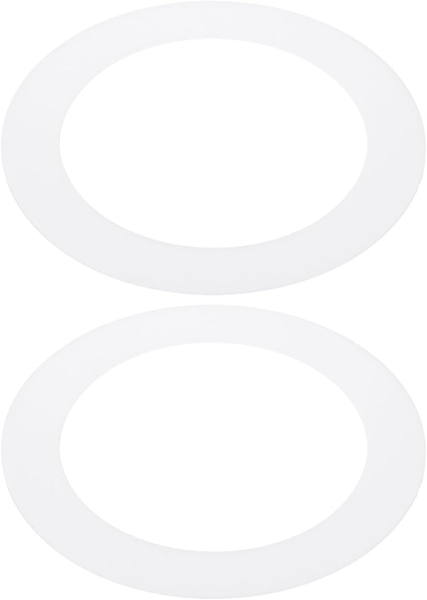 PATIKIL 3.6" ID 5" OD Plastic Trim Ring, 2 Pcs Ceiling Light