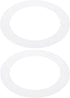 PATIKIL 3.6" ID 5" OD Plastic Trim Ring, 2 Pcs Ceiling Light