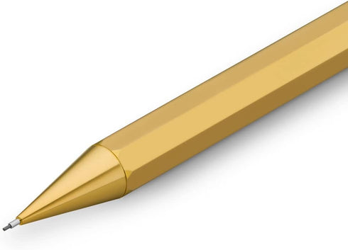 Kaweco Special Mechanical Pencil, 0.5 mm Brass Lead Pencil, Refillable with Eraser, 14 cm Push Lead Pencil