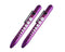 Aluminum LED Pupil Gauge Click Penlight (Purple x 2)