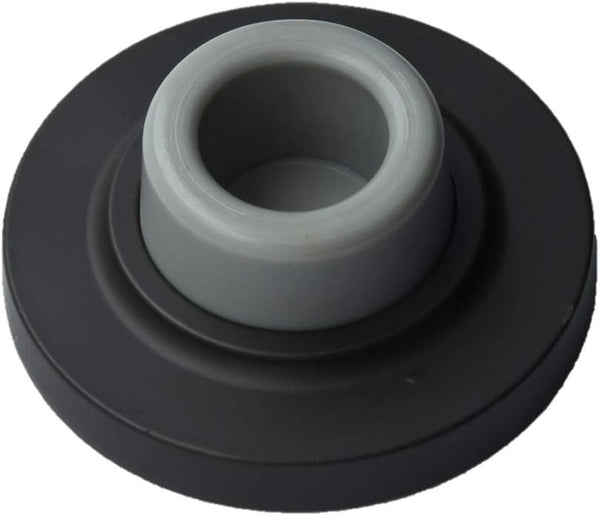 QCAA Heavy Solid Metal Wall Mount Concave Door Stop - 2-1/2" Diameter, ORB Oil Rubbed Bronze