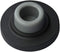 QCAA Heavy Solid Metal Wall Mount Concave Door Stop - 2-1/2" Diameter, ORB Oil Rubbed Bronze