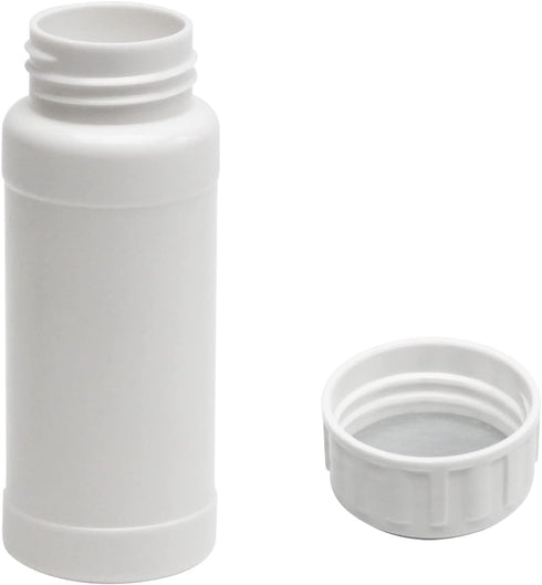 Othmro 10Pcs 100ml Plastic Bottles, Lab Cylindrical Chemical Reagent Bottles for Liquid Storage, Round Storage