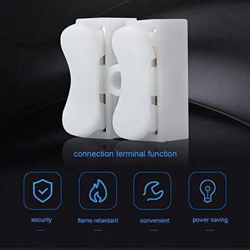 Push Quick Wire Cable Connector, 100pcs 10A 220V 2 Pin Spring Loaded Electrical Connectors