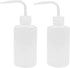 Yuelong 2Pcs Plastic Squeeze Bottle, 250ml Safety Wash Bottle with Scale Labels for Medical Use