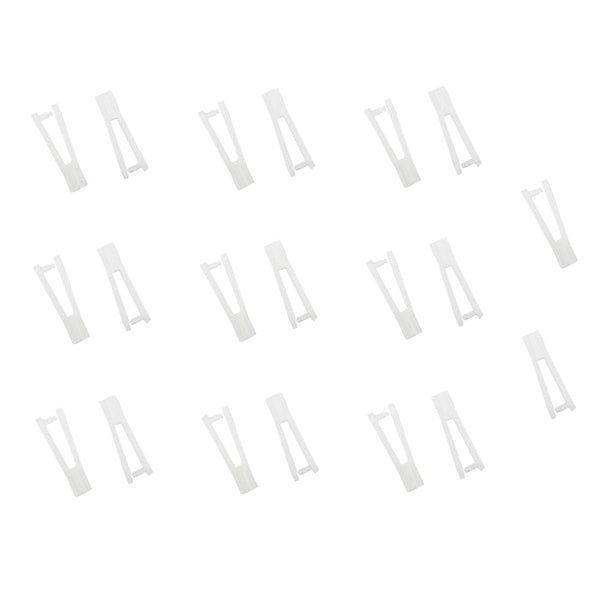 URIMPAVIDO 20PCS 29mm Clevis White Plastic Clevis for RC Airplane Plane Helicopter DIY