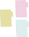 Pastel Tab Shaped Sticky Note Pad Assortment, Set of 3 To Do Pads, 3.5" x 5", 50 Sheets Per Pad, Made in USA
