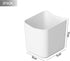 Chris.W 3Pack Pegboard Containers, Pegboard Pencil Cup Basket White Pegboard Bins for Arts Crafts