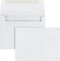Quality Park A2 Invitation Envelopes, 4-3/8" x 5-3/4", 24 lb. White Wove, 100/Box, Gummed Closure
