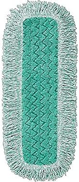Rubbermaid Commercial Products HYGEN Microfiber Dust Pad, 36 inch, Green, For Heavy-Duty Cleaning