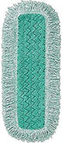Rubbermaid Commercial Products HYGEN Microfiber Dust Pad, 36 inch, Green, For Heavy-Duty Cleaning