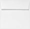 LUXPaper Square Invitation Envelopes | Peel & Press | 6 1/2" x 6 1/2" | Bright White | 70lb. Text | 50 Qty