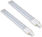 2 Pack 6W 2 Pin GX23 LED Horizontal PL Light Bulb, Warm White 3000K, 13W CFL Equivalent, PLS-13W Replacement