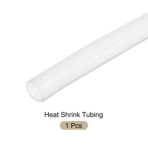 Heat Shrink Tubing 2:1 Cable Sleeving Tube Wrap, 3/16" Dia/1m/Clear for Electric Insulation Protection