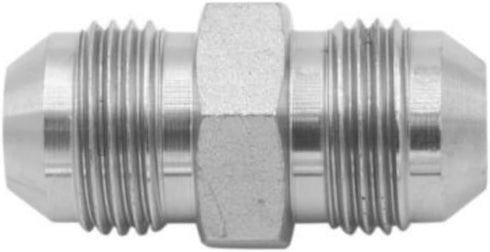 3/8" JIC Male x 1/4" JIC Male Flared Straight Tube Hydraulic Adapter Fitting (5-PACK) | 2403-06-04 by Discount Hydraulic Hose.com