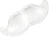 Gel Wrist Rest for Keyboard and Mouse Transparent White Mustache Elbow Pad