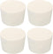 MECCANIXITY Rubber Tapered Plug 43mm to 50mm Solid Test Tubes Bungs Stopper White for Lab Home, 4 Pieces
