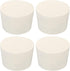 MECCANIXITY Rubber Tapered Plug 43mm to 50mm Solid Test Tubes Bungs Stopper White for Lab Home, 4 Pieces